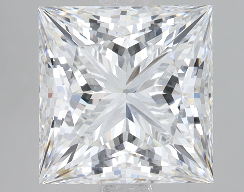 Lab Grown 3.08 Carat, E Colour, <br/>VS1 Clarity PRINCESS Diamond