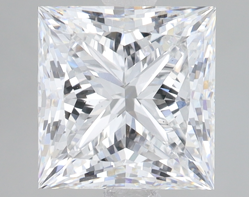 Lab Grown 3.09 Carat, D Colour, <br/>VS2 Clarity PRINCESS Diamond