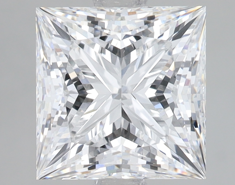 Lab Grown 3.1 Carat, D Colour, <br/>VS1 Clarity PRINCESS Diamond