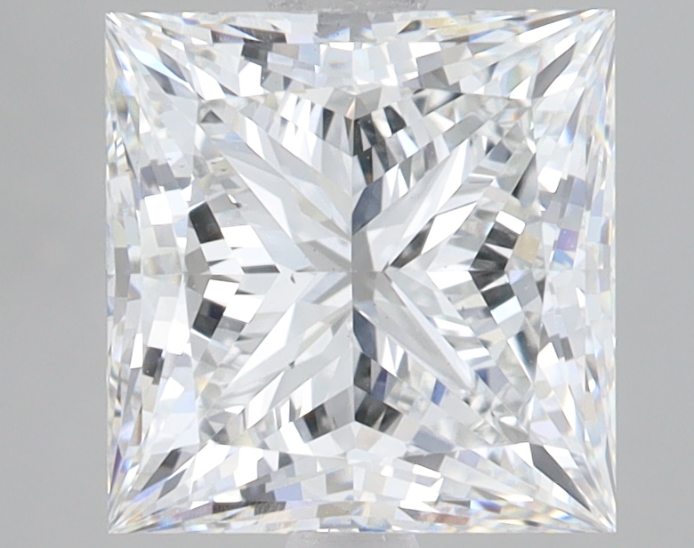 Lab Grown 3.05 Carat, E Colour, <br/>VS1 Clarity PRINCESS Diamond