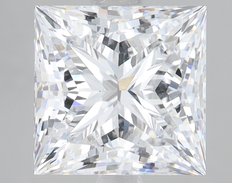 Lab Grown 3.07 Carat, D Colour, <br/>VS1 Clarity PRINCESS Diamond