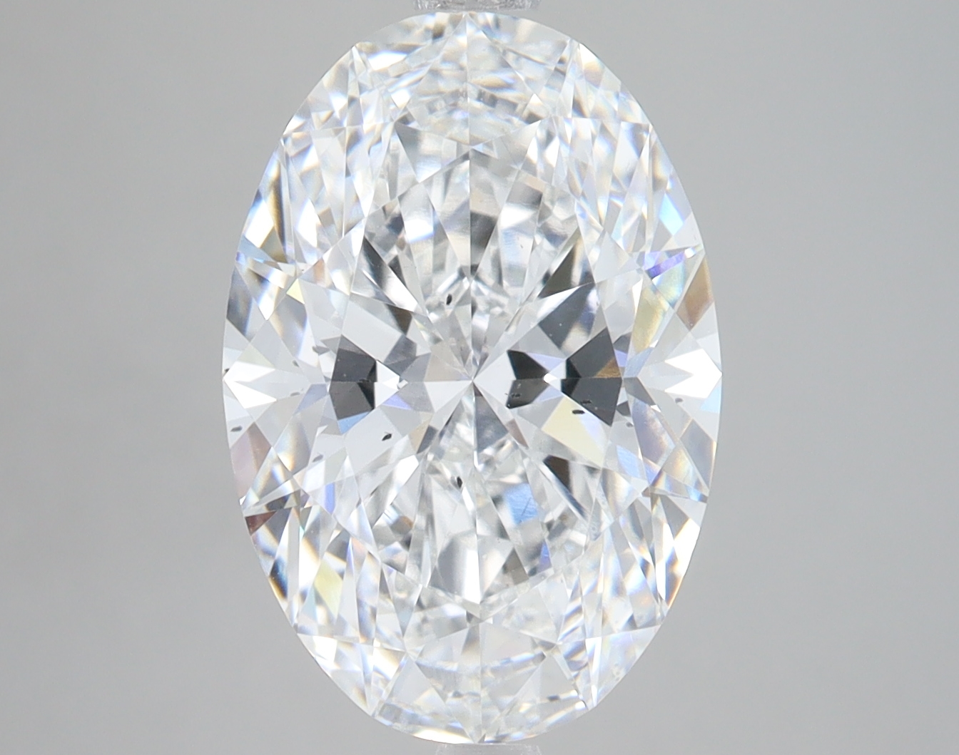 Lab Grown 5.02 Carat, E Colour, <br/>SI1 Clarity OVAL Diamond