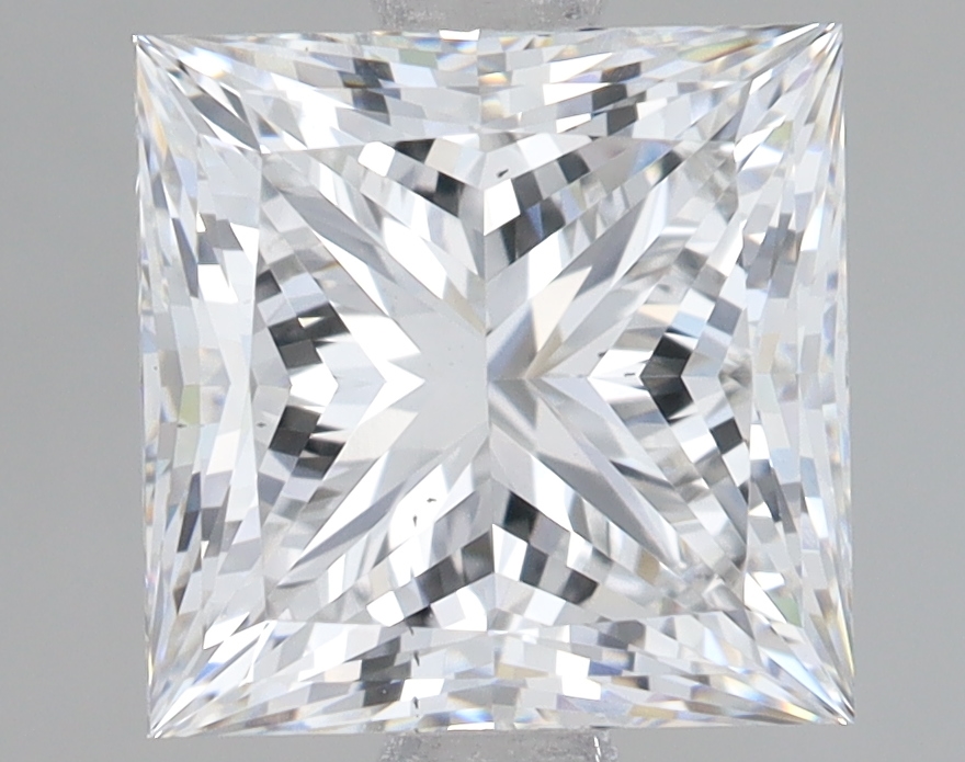Lab Grown 2.77 Carat, E Colour, <br/>VS2 Clarity PRINCESS Diamond