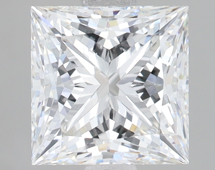 Lab Grown 2.1 Carat, E Colour, <br/>VS1 Clarity PRINCESS Diamond