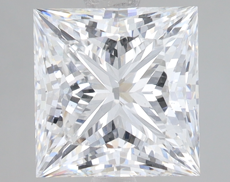 Lab Grown 2.69 Carat, E Colour, <br/>VS2 Clarity PRINCESS Diamond
