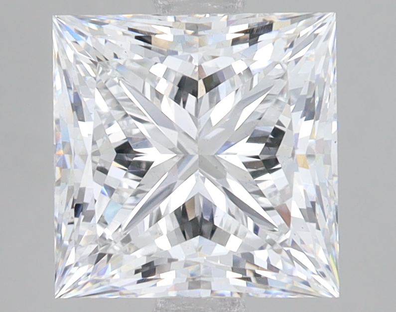 Lab Grown 3.07 Carat, D Colour, <br/>VS2 Clarity PRINCESS Diamond