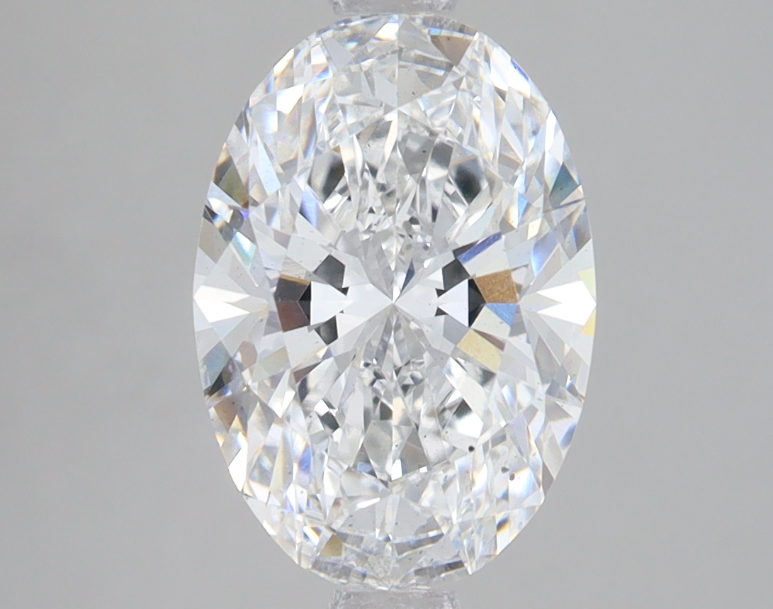 Lab Grown 2.75 Carat, E Colour, <br/>SI1 Clarity OVAL Diamond