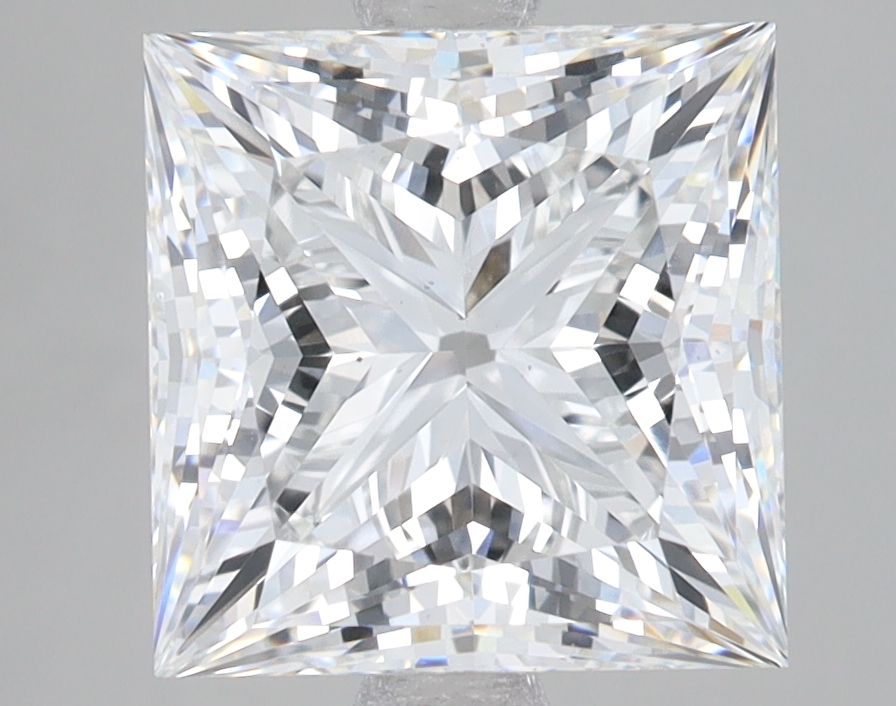Lab Grown 4.09 Carat, E Colour, <br/>VS1 Clarity PRINCESS Diamond
