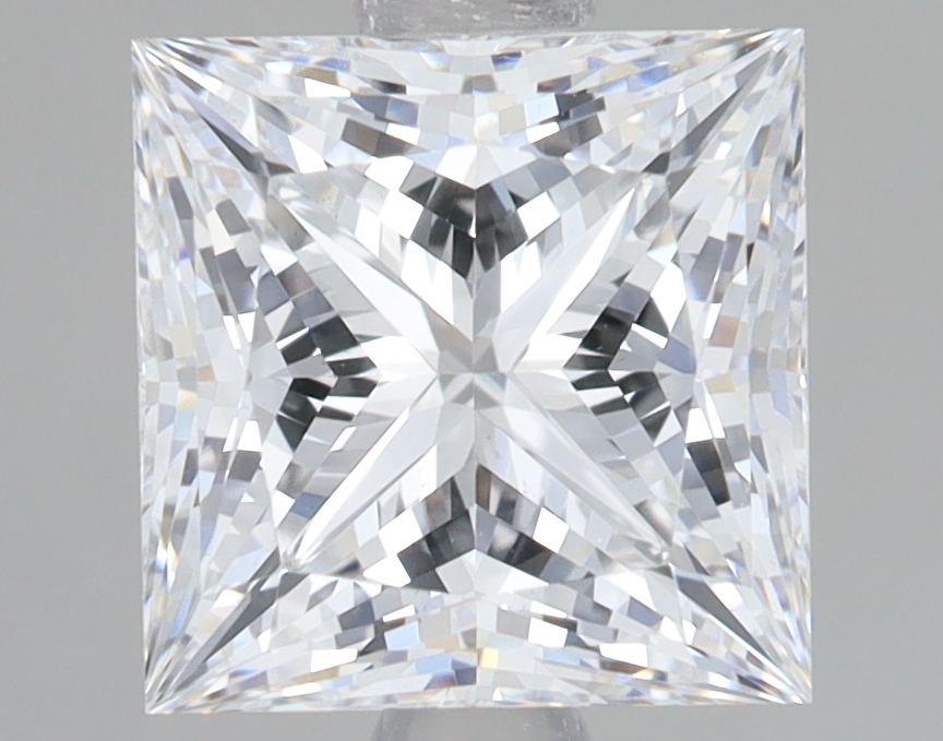 Lab Grown 2.1 Carat, D Colour, <br/>VS1 Clarity PRINCESS Diamond