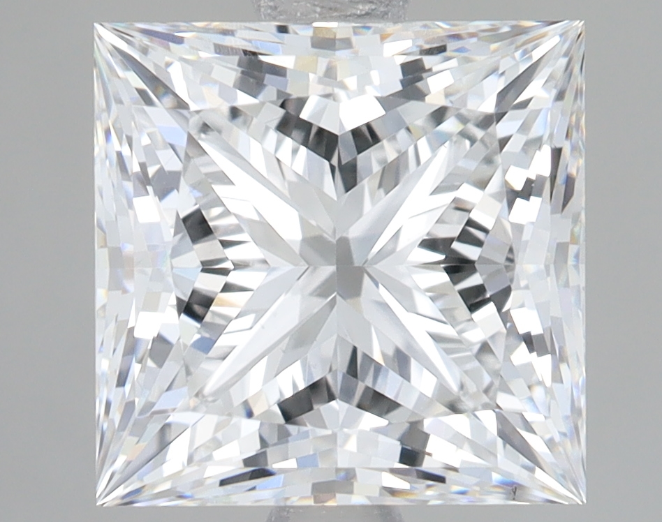 Lab Grown 3.08 Carat, D Colour, <br/>VS1 Clarity PRINCESS Diamond