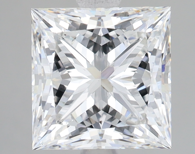 Lab Grown 3.07 Carat, E Colour, <br/>VS2 Clarity PRINCESS Diamond