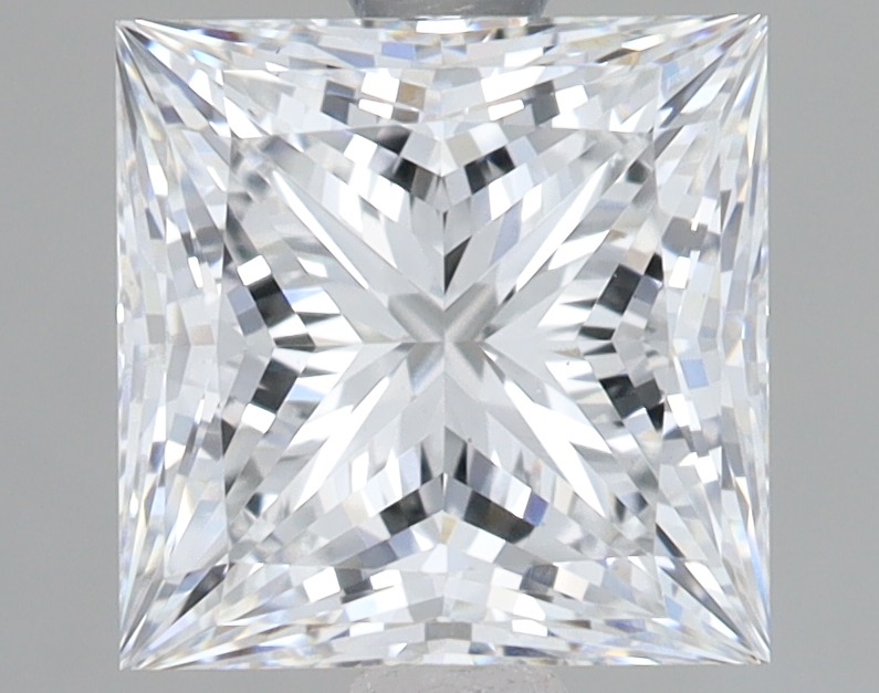 Lab Grown 2.1 Carat, D Colour, <br/>VS1 Clarity PRINCESS Diamond