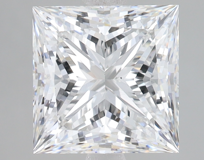 Lab Grown 3.01 Carat, E Colour, <br/>VS2 Clarity PRINCESS Diamond