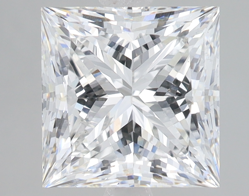 Lab Grown 3.07 Carat, E Colour, <br/>VS2 Clarity PRINCESS Diamond