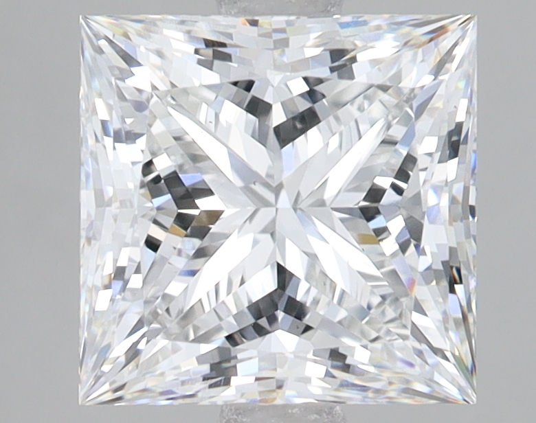 Lab Grown 3.05 Carat, D Colour, <br/>VS1 Clarity PRINCESS Diamond