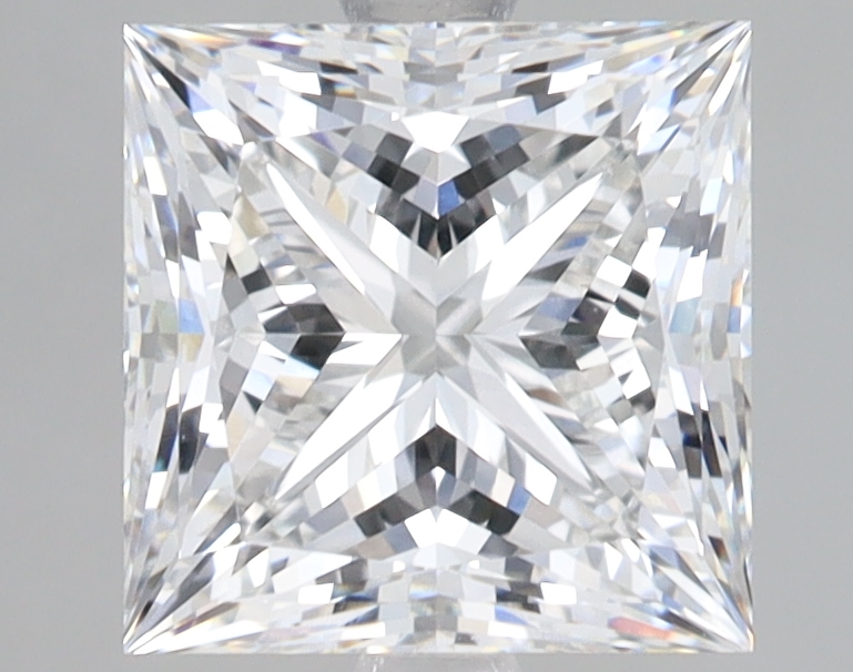 Lab Grown 3.03 Carat, E Colour, <br/>VS1 Clarity PRINCESS Diamond