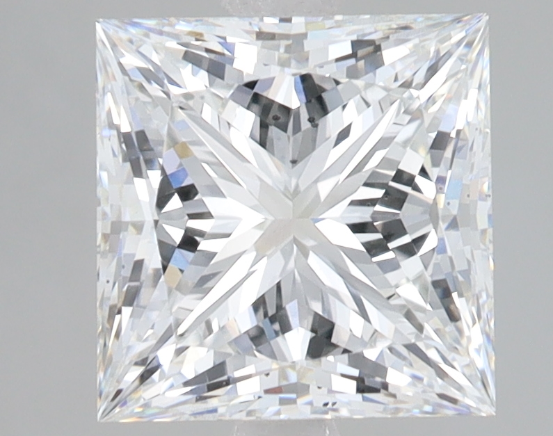 Lab Grown 3.06 Carat, E Colour, <br/>VS2 Clarity PRINCESS Diamond