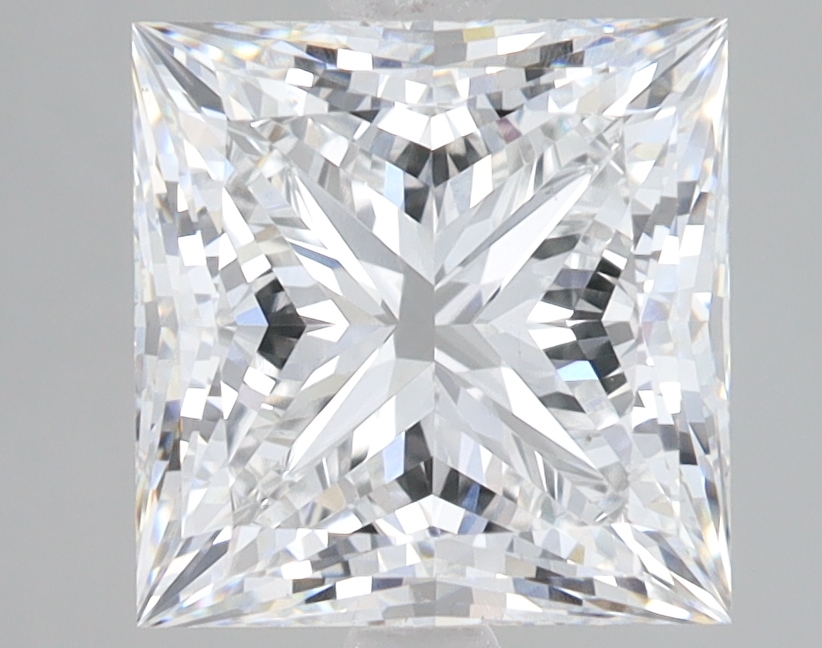 Lab Grown 3.51 Carat, E Colour, <br/>VS1 Clarity PRINCESS Diamond