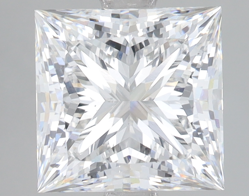 Lab Grown 3.71 Carat, E Colour, <br/>VS1 Clarity PRINCESS Diamond