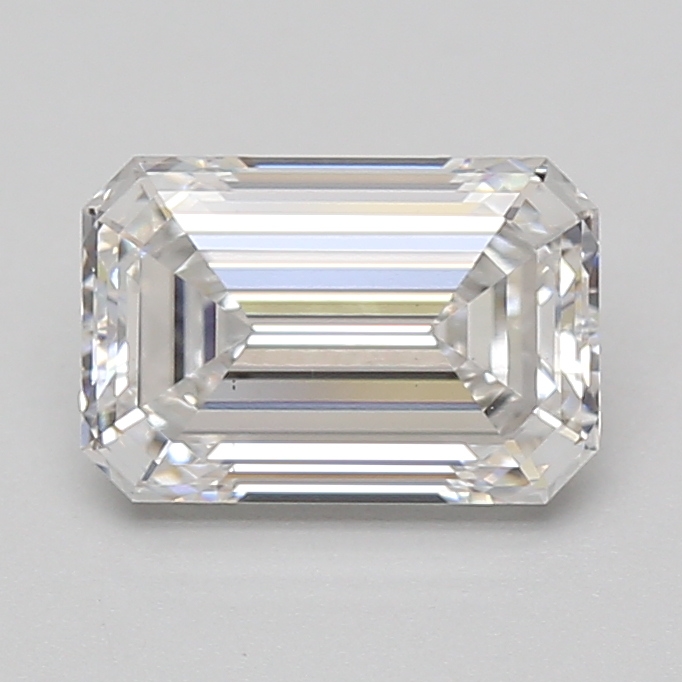 Lab Grown 2.03 Carat, D Colour, <br/>VS2 Clarity EMERALD Diamond