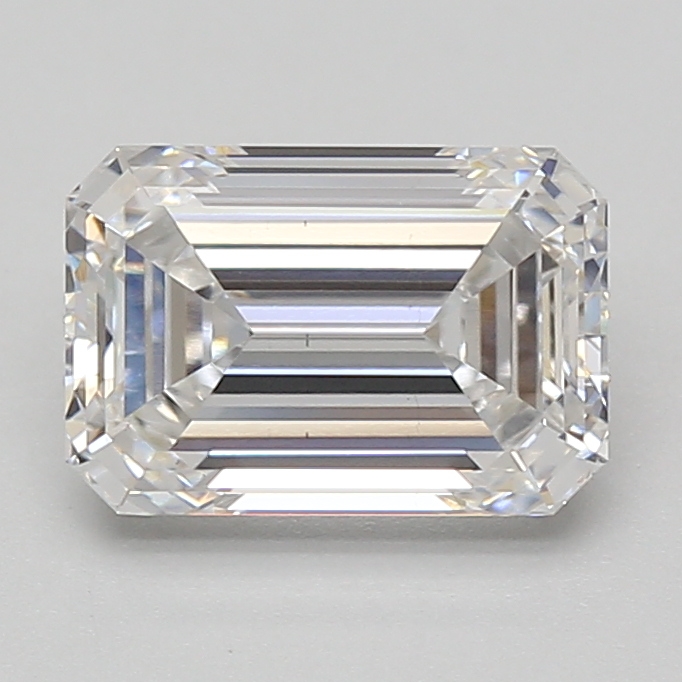 Lab Grown 2.59 Carat, D Colour, <br/>VS2 Clarity EMERALD Diamond