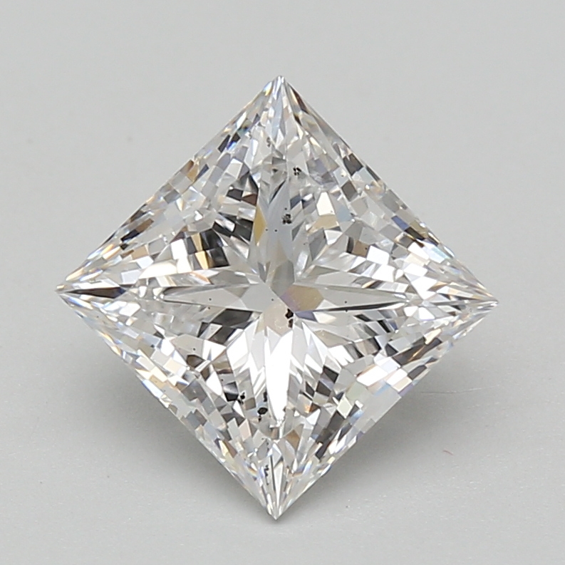 Lab Grown 2.77 Carat, D Colour, <br/>SI1 Clarity PRINCESS Diamond