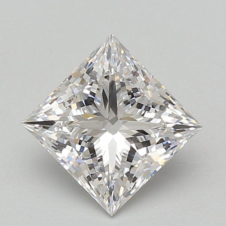 Lab Grown 2.38 Carat, E Colour, <br/>VS1 Clarity PRINCESS Diamond