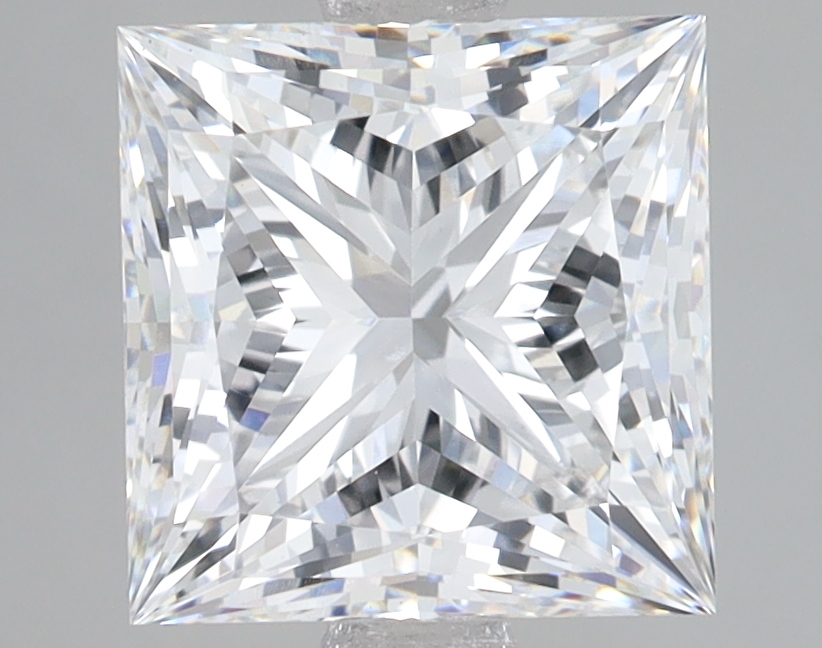 Lab Grown 3.08 Carat, E Colour, <br/>VS1 Clarity PRINCESS Diamond