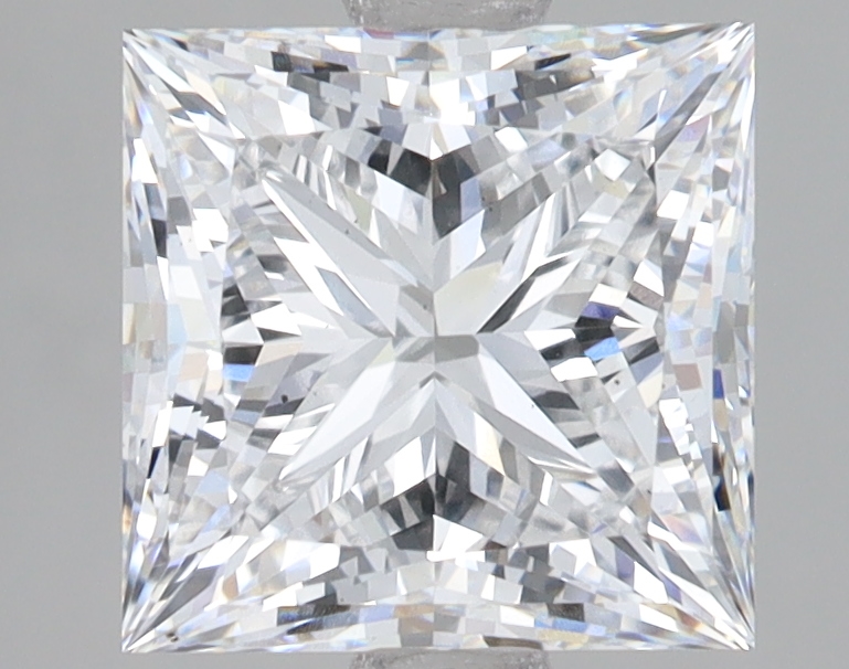 Lab Grown 3.08 Carat, D Colour, <br/>VS2 Clarity PRINCESS Diamond