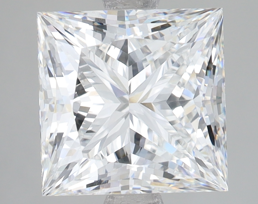 Lab Grown 3.67 Carat, E Colour, <br/>VS1 Clarity PRINCESS Diamond