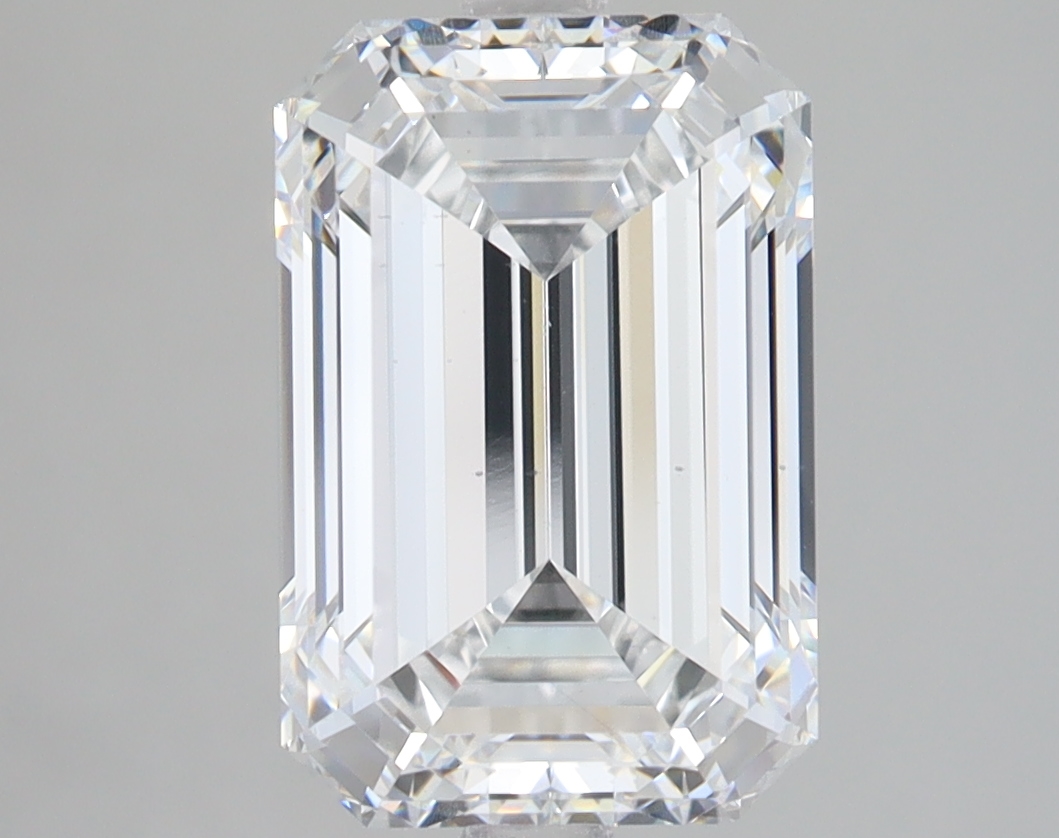 Lab Grown 4.03 Carat, D Colour, <br/>VS2 Clarity EMERALD Diamond