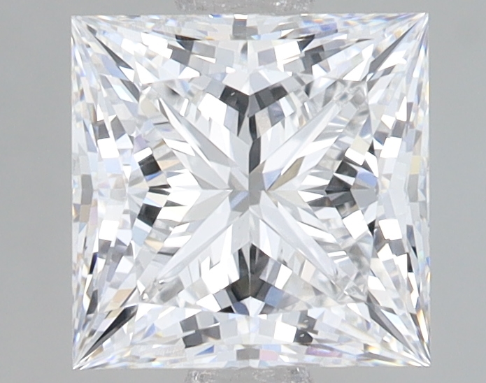 Lab Grown 2.04 Carat, D Colour, <br/>VS1 Clarity PRINCESS Diamond