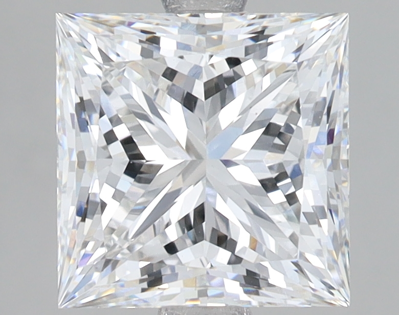 Lab Grown 3.05 Carat, E Colour, <br/>VS1 Clarity PRINCESS Diamond