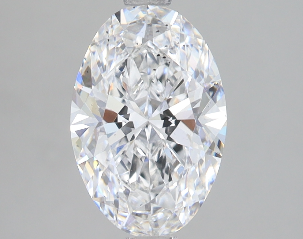 Lab Grown 2.04 Carat, E Colour, <br/>SI1 Clarity OVAL Diamond