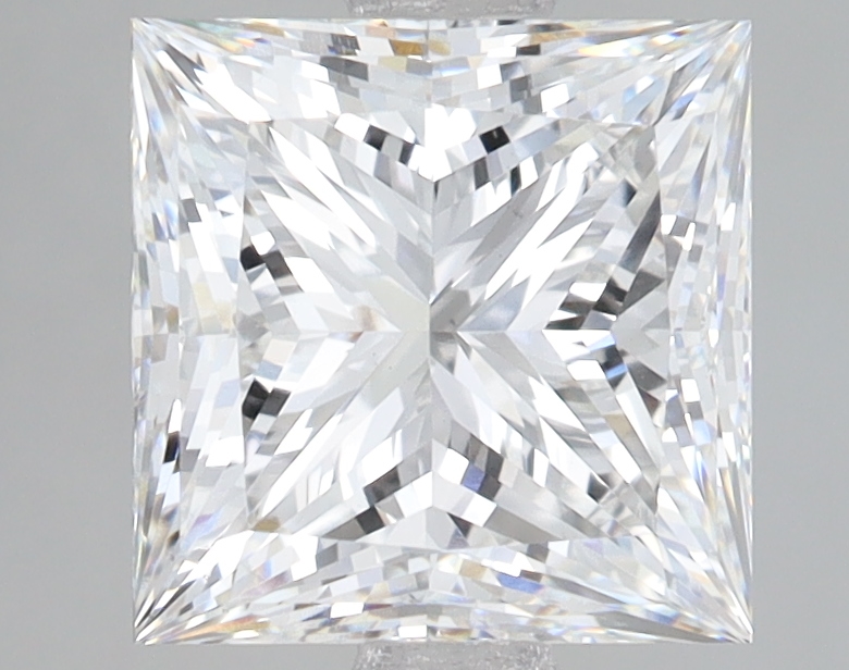 Lab Grown 3.01 Carat, E Colour, <br/>VS1 Clarity PRINCESS Diamond