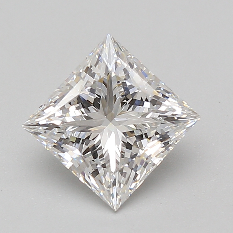 Lab Grown 2.56 Carat, E Colour, <br/>VS1 Clarity PRINCESS Diamond