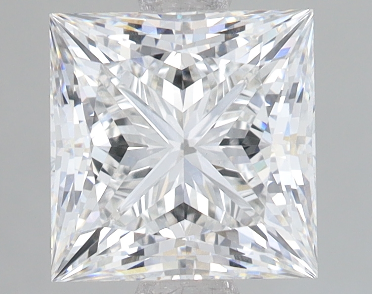 Lab Grown 2.56 Carat, E Colour, <br/>VS1 Clarity PRINCESS Diamond