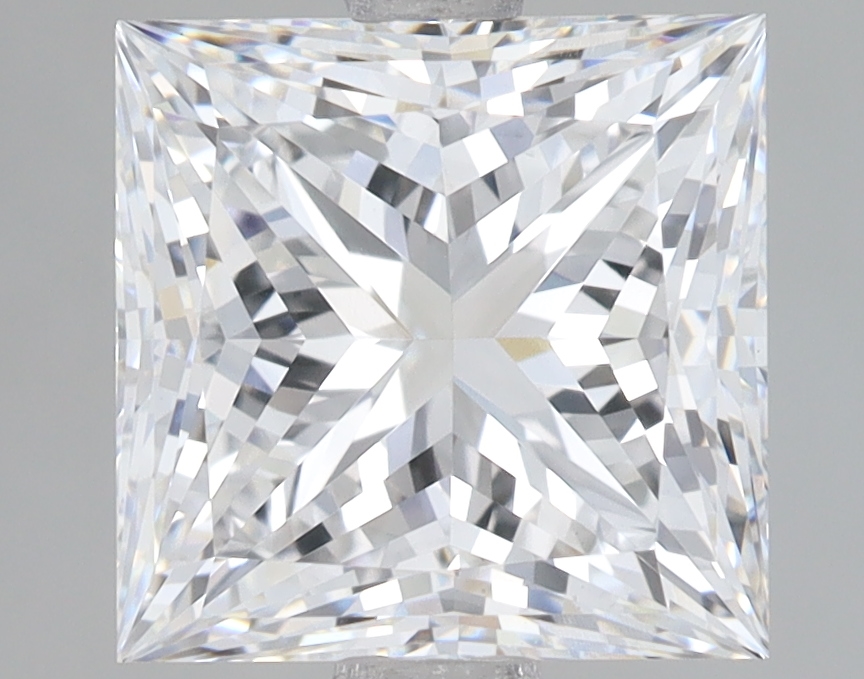 Lab Grown 3.04 Carat, D Colour, <br/>VS1 Clarity PRINCESS Diamond