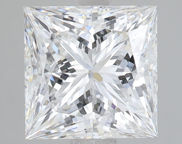 Lab Grown 2.58 Carat, E Colour, <br/>VS2 Clarity PRINCESS Diamond