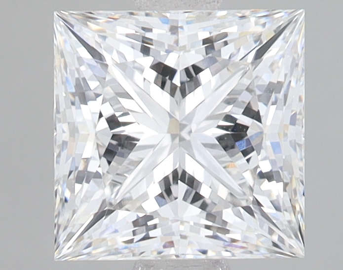 Lab Grown 2.08 Carat, E Colour, <br/>VS1 Clarity PRINCESS Diamond
