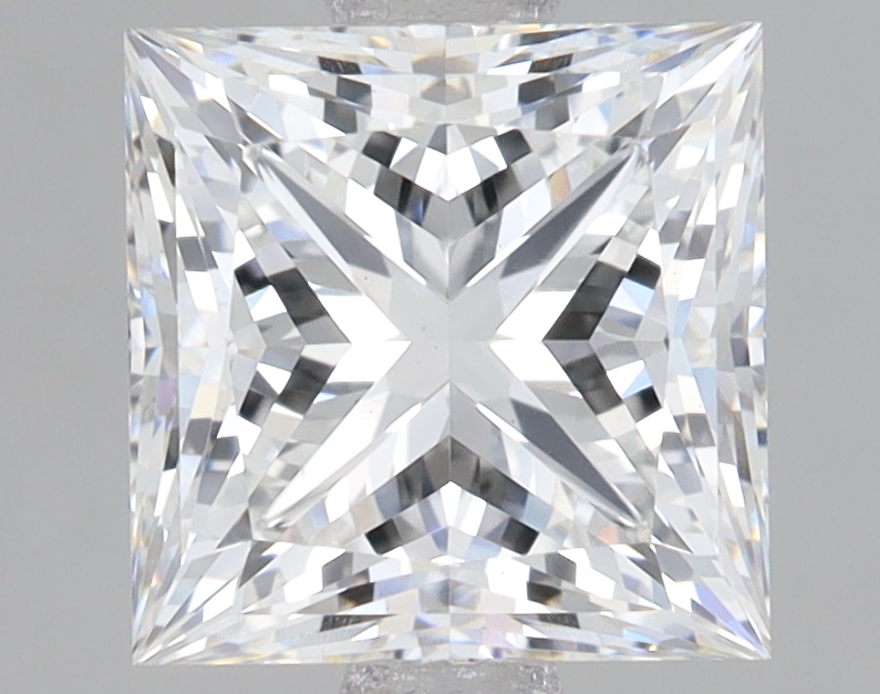 Lab Grown 2.6 Carat, E Colour, <br/>VS1 Clarity PRINCESS Diamond