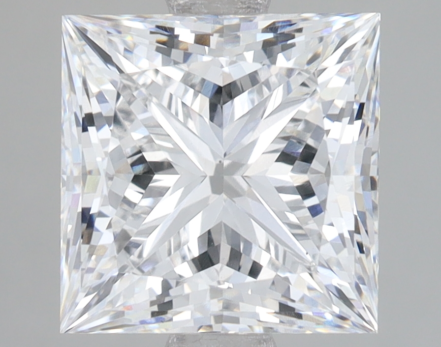 Lab Grown 3.08 Carat, D Colour, <br/>VS1 Clarity PRINCESS Diamond
