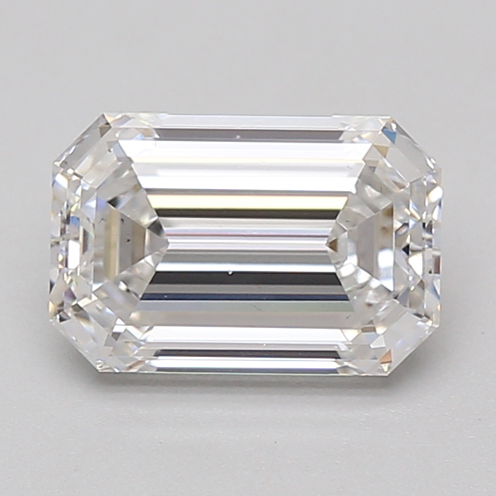 Lab Grown 2.44 Carat, D Colour, <br/>VS2 Clarity EMERALD Diamond