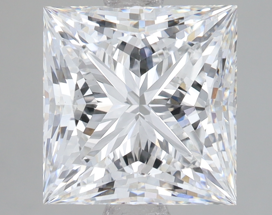 Lab Grown 3.39 Carat, E Colour, <br/>VS1 Clarity PRINCESS Diamond