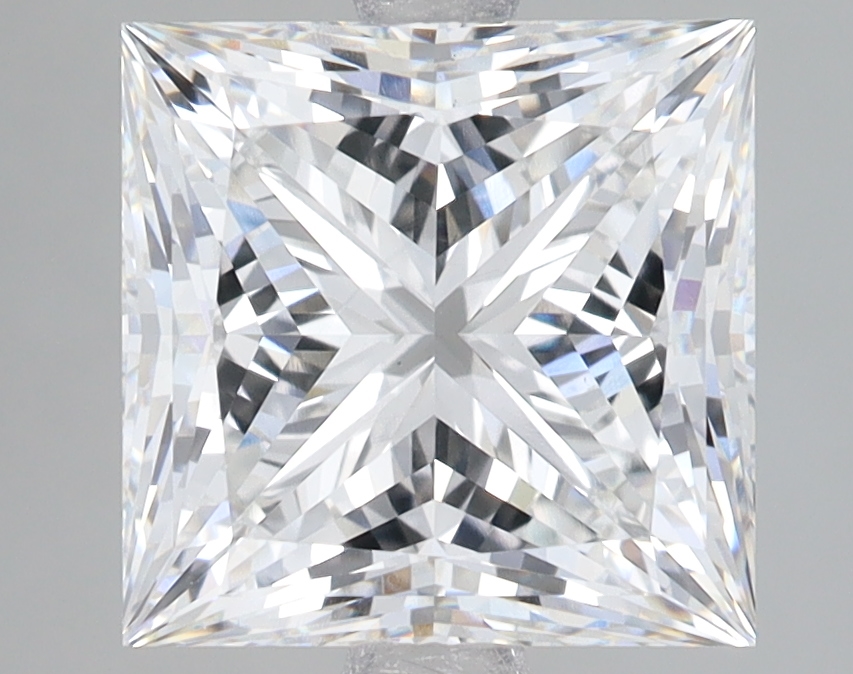Lab Grown 4.05 Carat, E Colour, <br/>VS1 Clarity PRINCESS Diamond