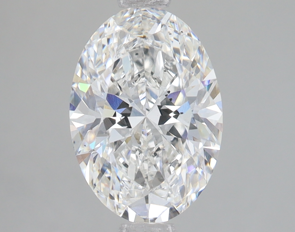 Lab Grown 2.1 Carat, E Colour, <br/>SI1 Clarity OVAL Diamond