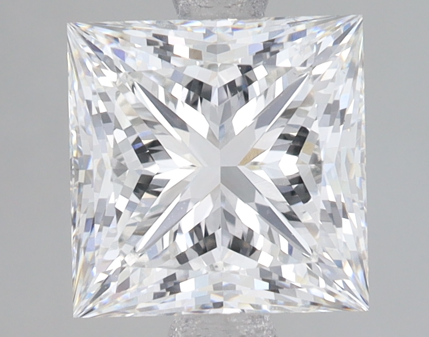 Lab Grown 2.57 Carat, E Colour, <br/>VS1 Clarity PRINCESS Diamond