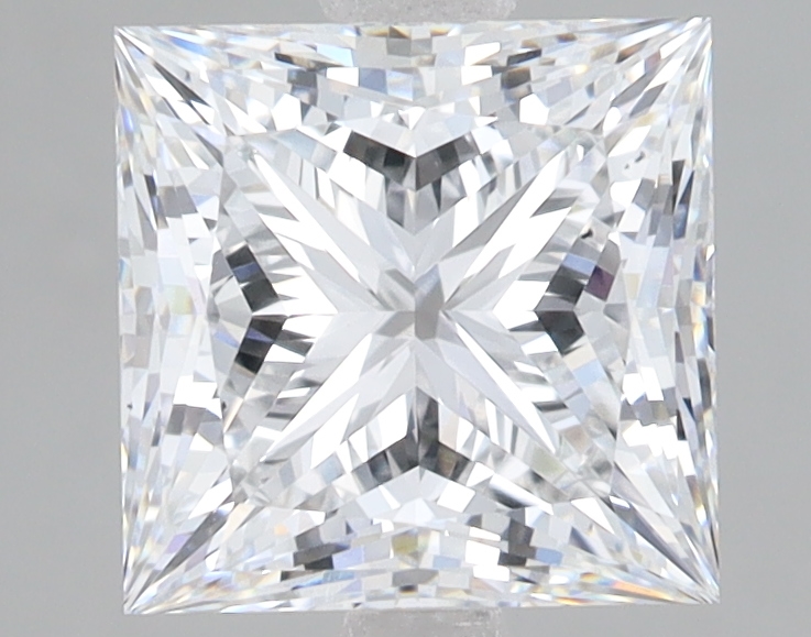 Lab Grown 2.53 Carat, D Colour, <br/>VS2 Clarity PRINCESS Diamond