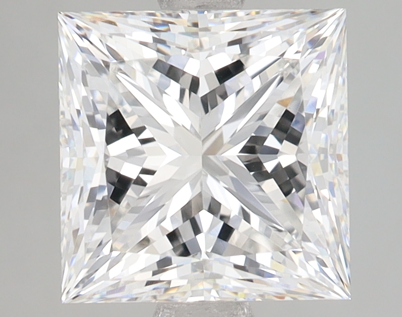 Lab Grown 3.08 Carat, E Colour, <br/>VS1 Clarity PRINCESS Diamond