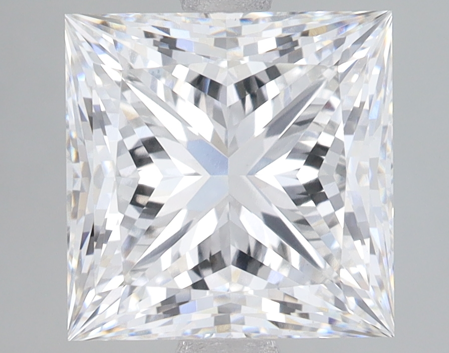 Lab Grown 3.72 Carat, E Colour, <br/>VS1 Clarity PRINCESS Diamond